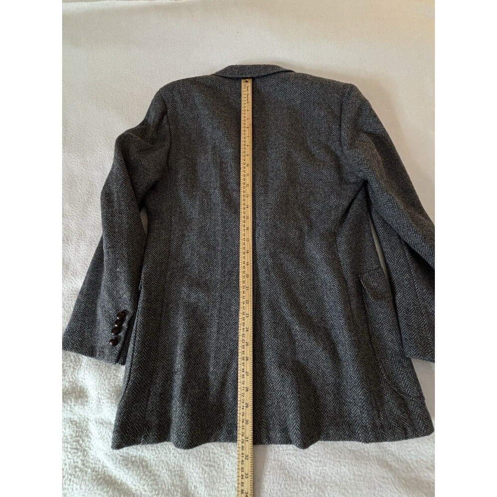 Clubfellow Cricketeer Wool Blazer USA Herringbone 42R 2 Button Mens - Picture 12 of 16